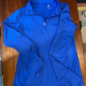 Gap Fit Size M Radiant Blue Running Top (Like New)